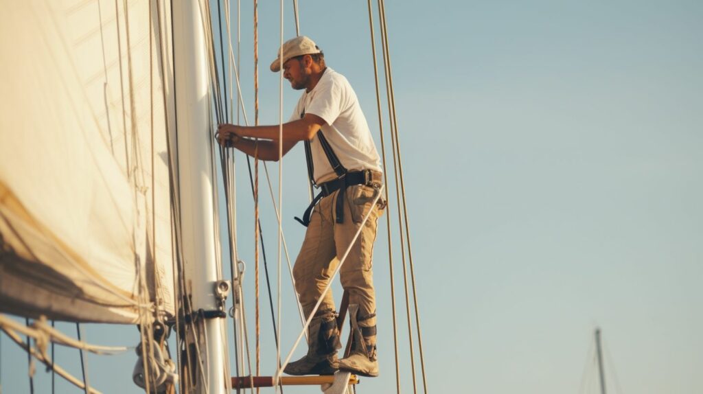 How to take down the mast on a sailboat