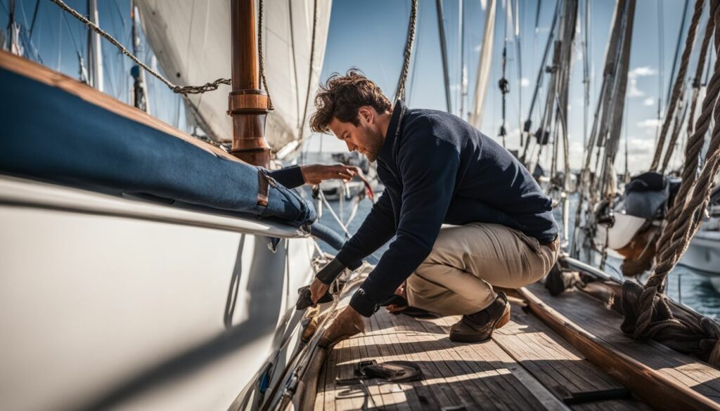 How to take down the mast on a sailboat