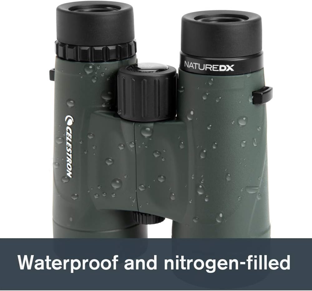 Celestron – Nature DX 8x42 Binoculars – Outdoor and Birding Binocular – Fully Multi-coated with BaK-4 Prisms – Rubber Armored – Fog  Waterproof Binoculars – Top Pick Optics